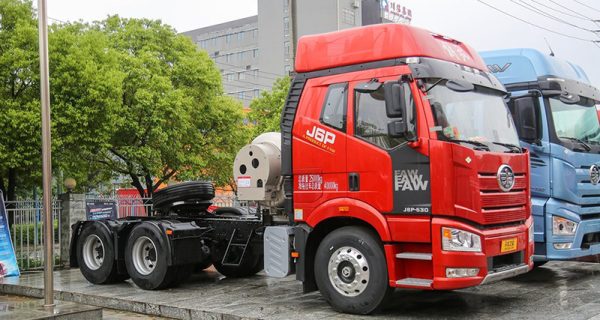 Fuel consumption capability of the FAW J6P LNG tractor truck